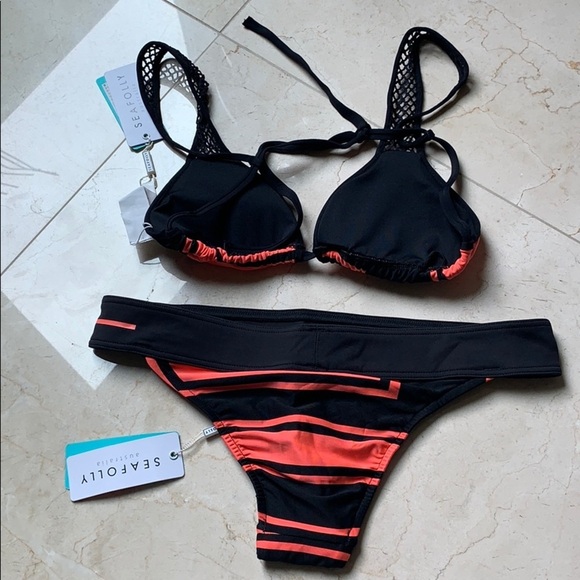 SEAFOLLY TRACKSIDE SLIDE TRIANGLE BIKINI Swimsuit - Picture 5 of 7